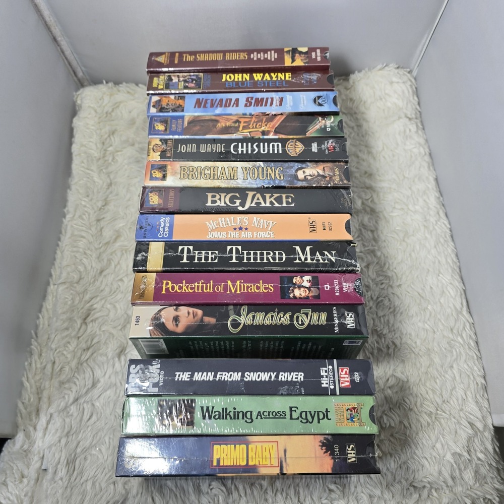 VHS Assoretd Genre Movies Lot Of 14‎ Western Family Factory Sealed